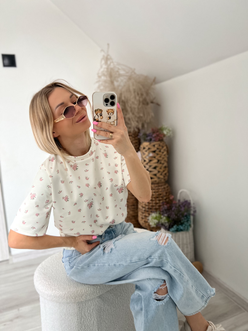 Bluzka masełko flowers