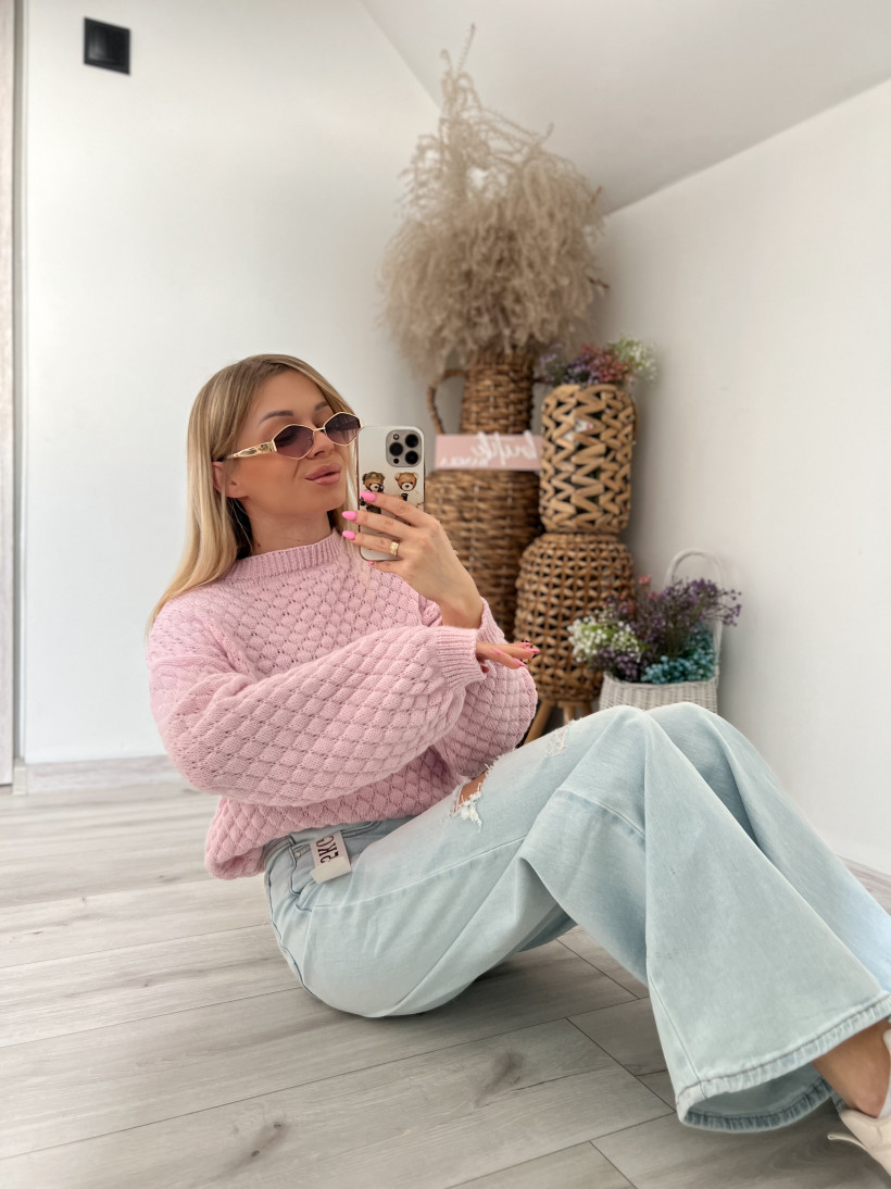 Sweterek tłoczenie 8801