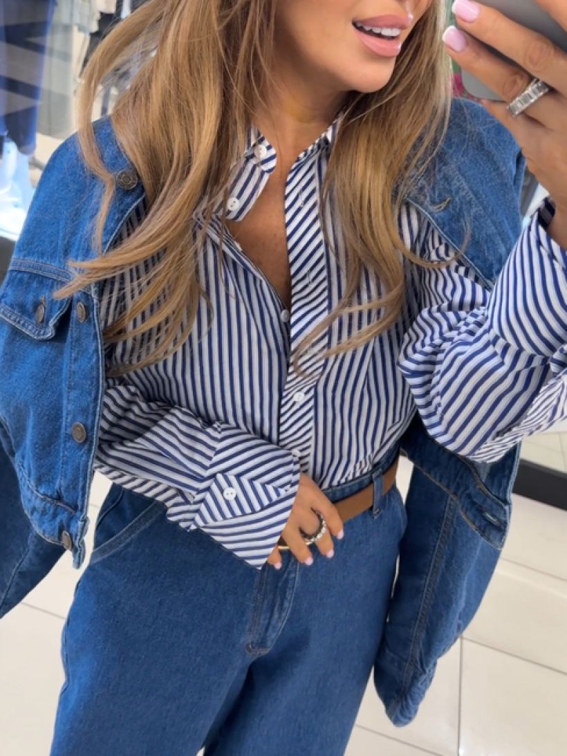 EM KOSZULA MINI BOSS PASKI GRANAT