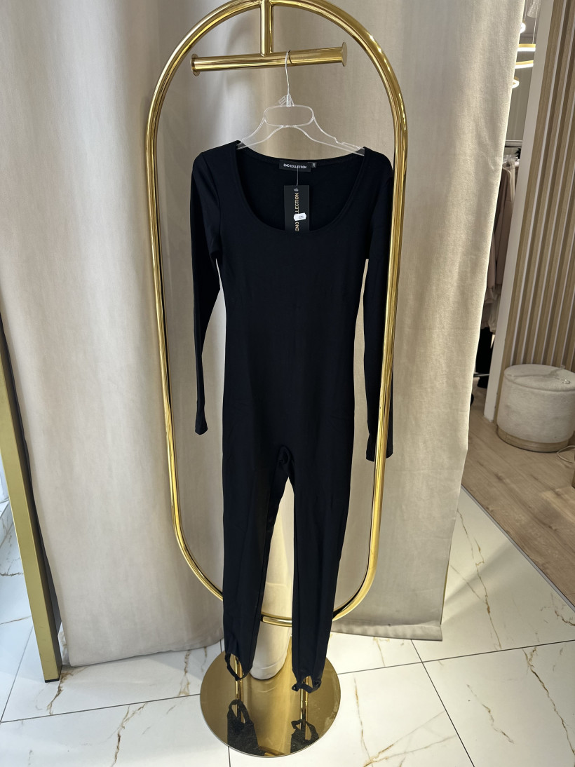 EM KOMBINEZON NA DŁUGI RĘKAW CZARNY NARCIARY