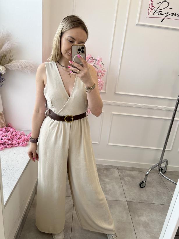 Kombinezon beż maxi 12758