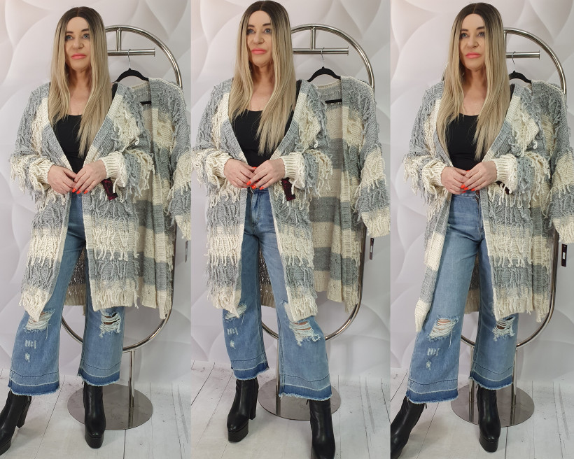 KARDIGAN WŁOCHACZ  1766 RB5 %%%%%%%%%%%%%%PRZECENA