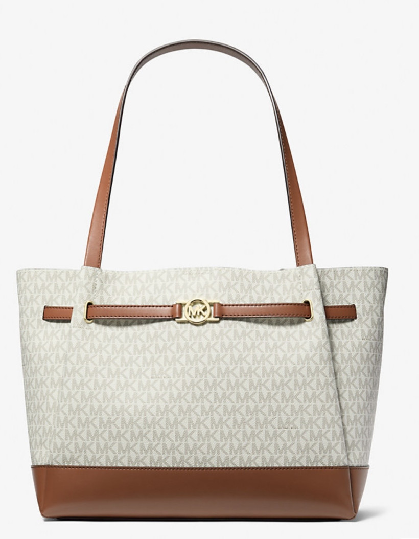 Torebka Michael Kors shopper monogram beżowa