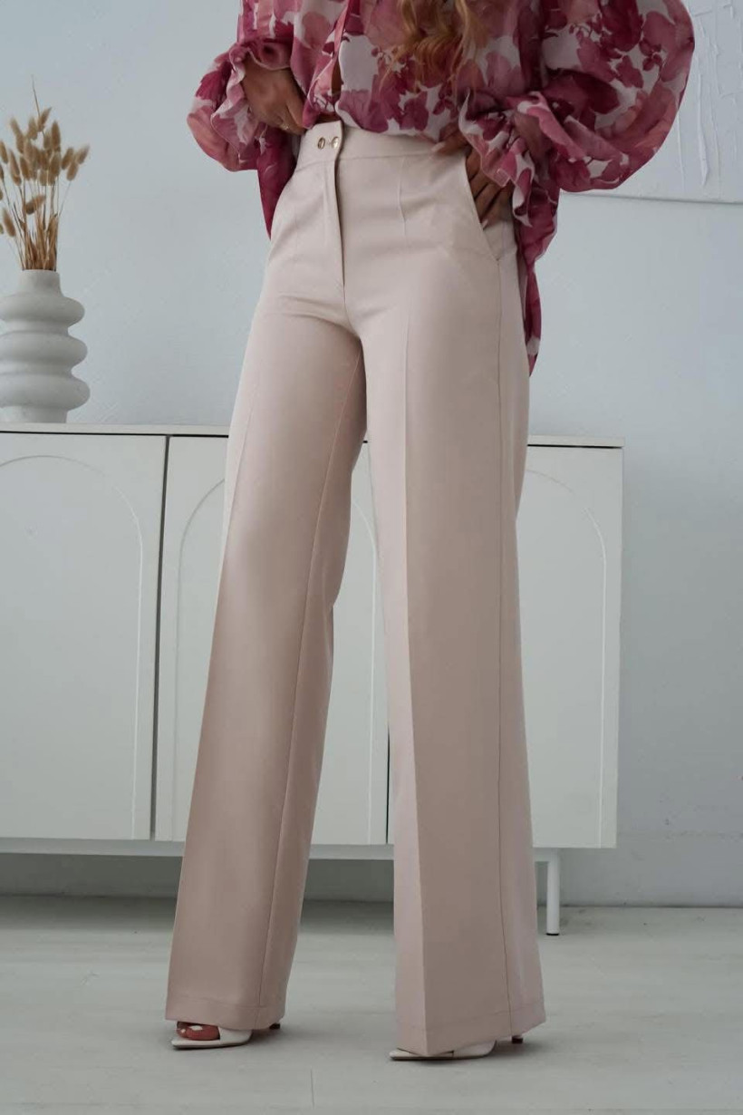 SPODNIE BEŻ LA BLANCHE