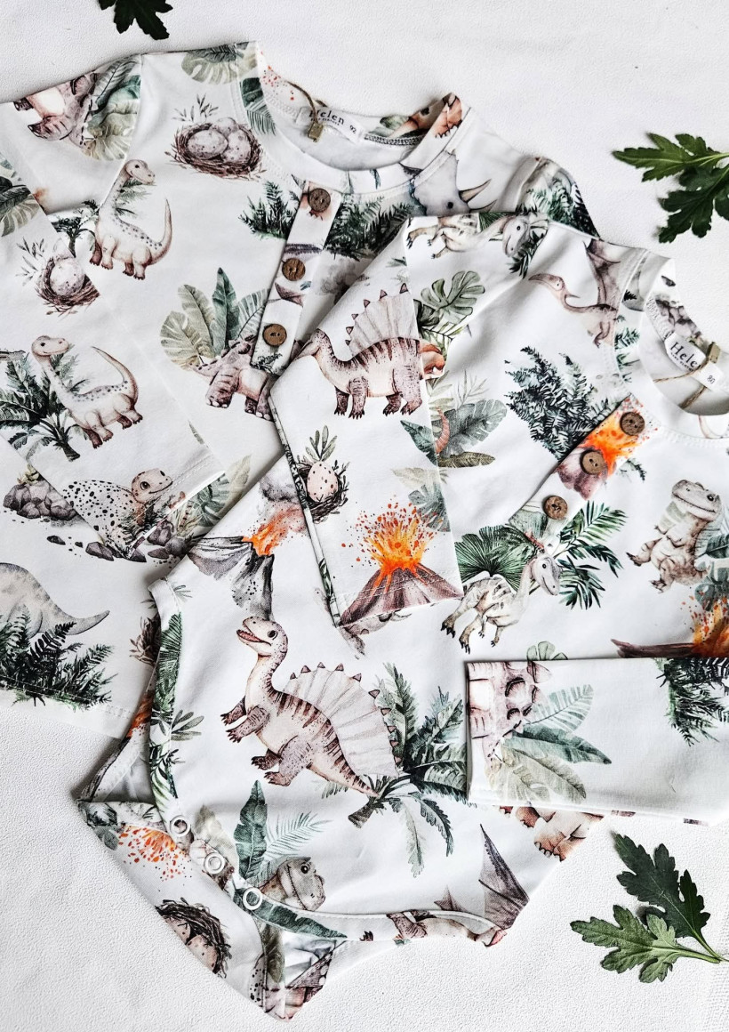 BODY/BLUZKA DINOZAURY DŁUGI RĘKAW HELEN