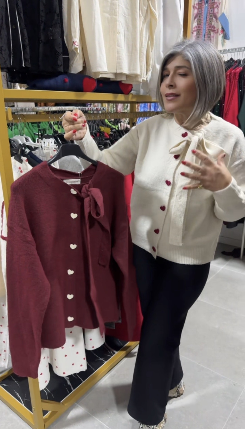 Casaco botões corações