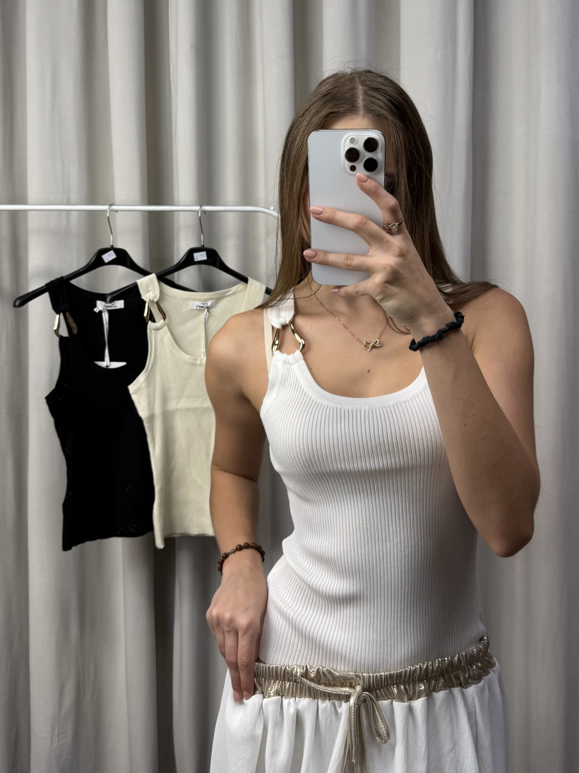 Top prążek złote zdobienie