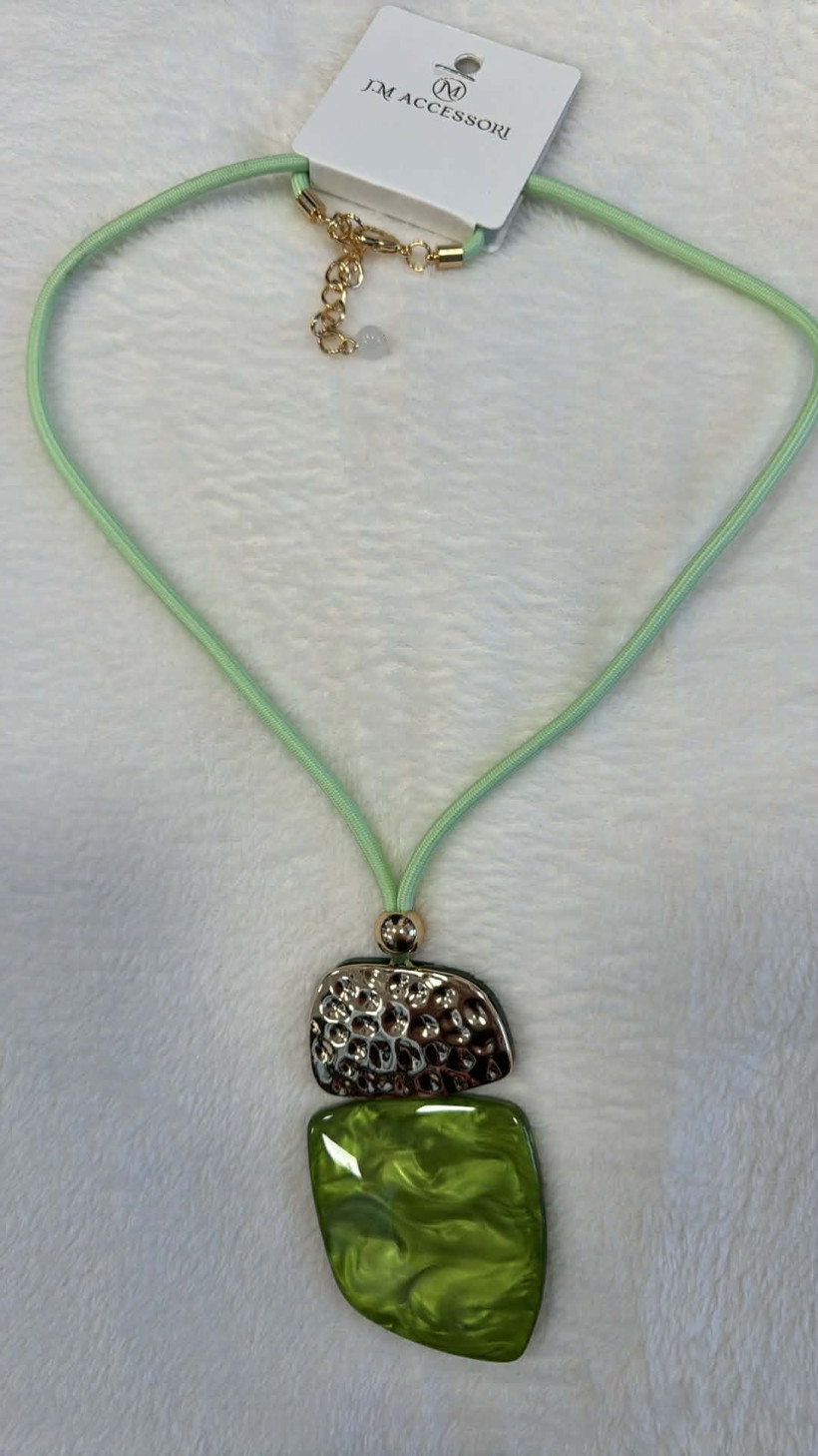 Italia nr.9 - Naszyjnik limonkowy - 19837 