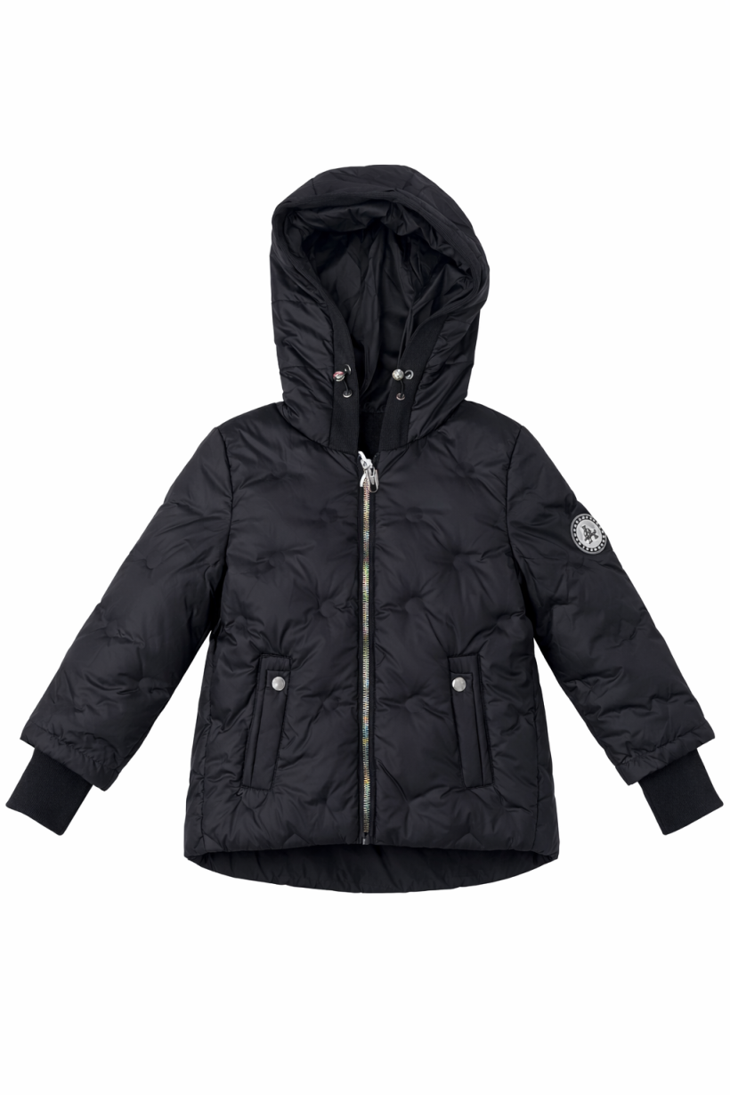 Kurtka  dziewczęca KK2373- CZARNY