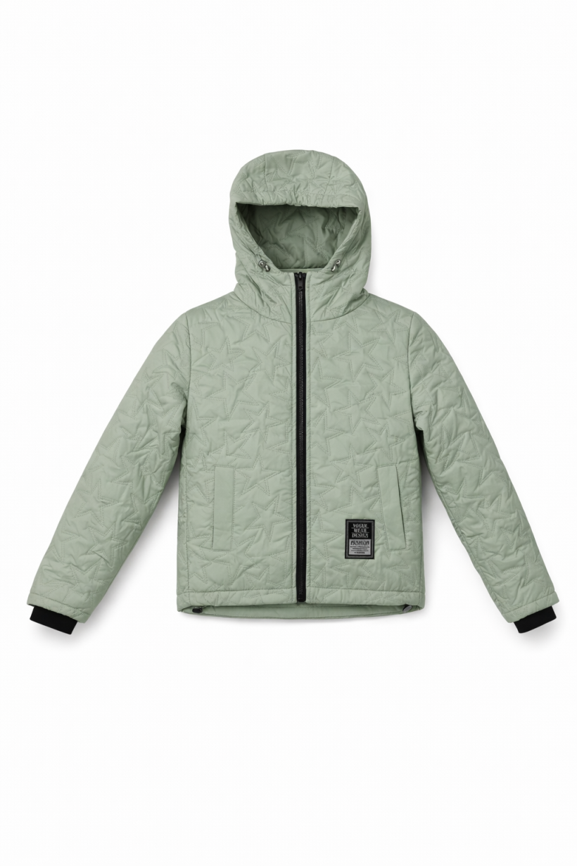 Kurtka   GWIAZDY KK2281-6#-PISTACJA