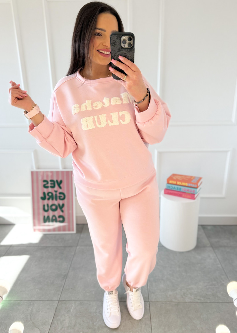 Komplet MATCHA CLUB różowy 