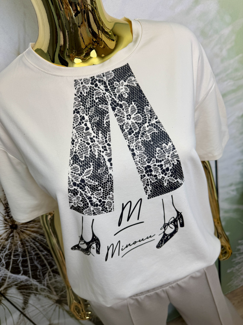 T-shirt premium ‚Nogi roztańczone’ Minouu 