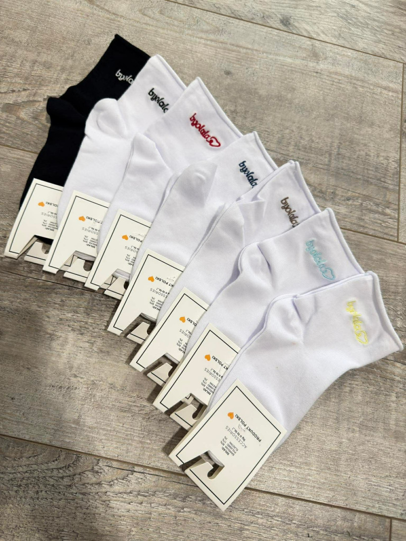 By o la la..! skarpetki z różą