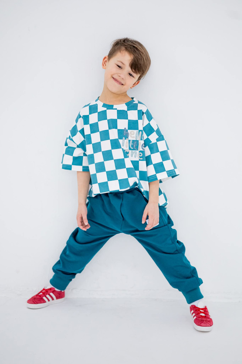 T-SHIRT OVER KRATA TURKUS  FUN KIDS