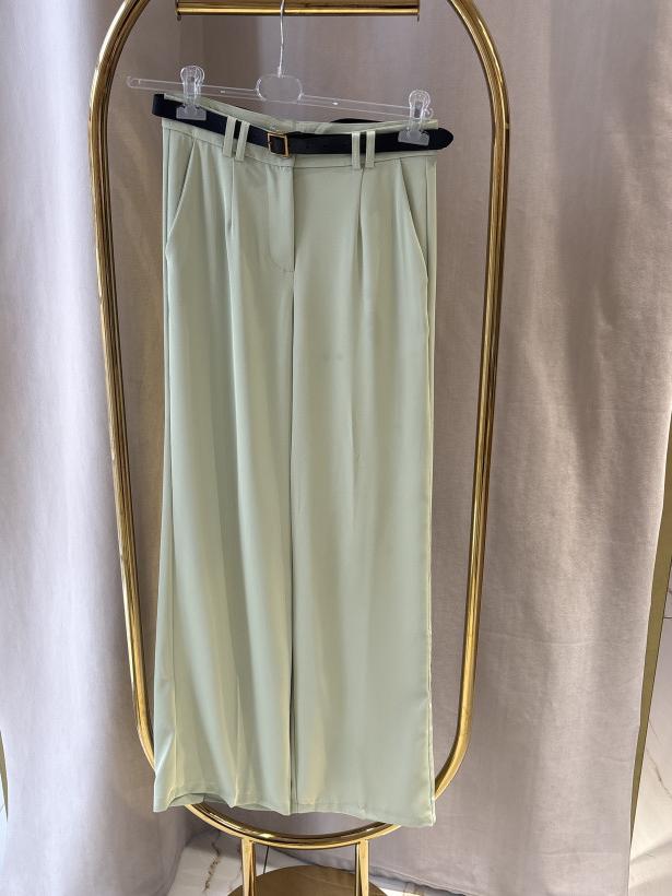 LM SPODNIE GARNITUROWE PISTACJA