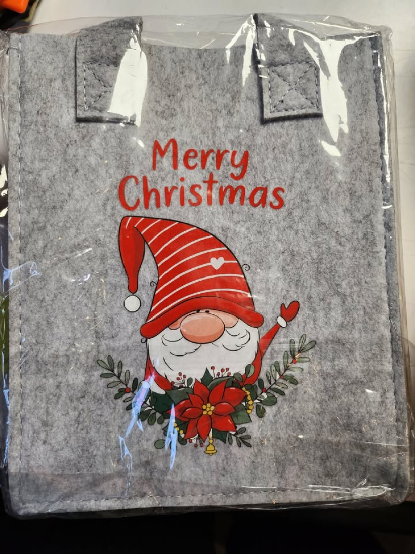 świąteczna torebka filcowa 