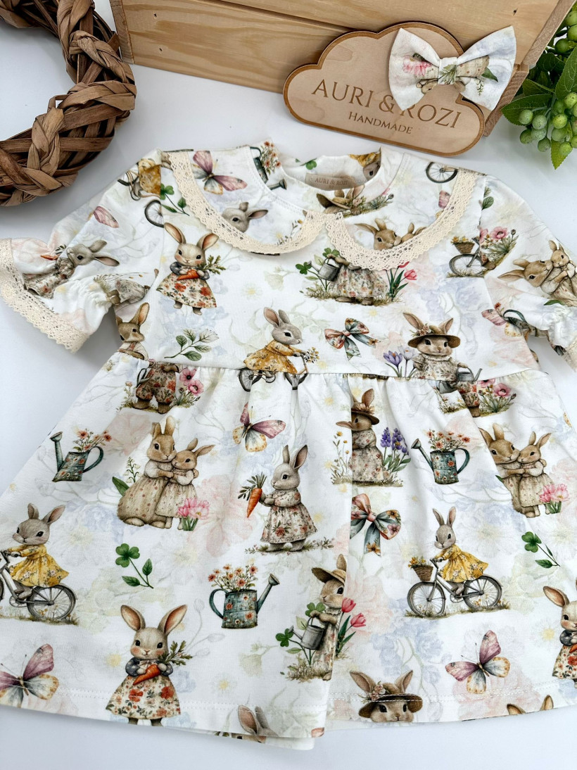 TUNIKA ZAJĄCZKI + SPINKA AURI&ROZI