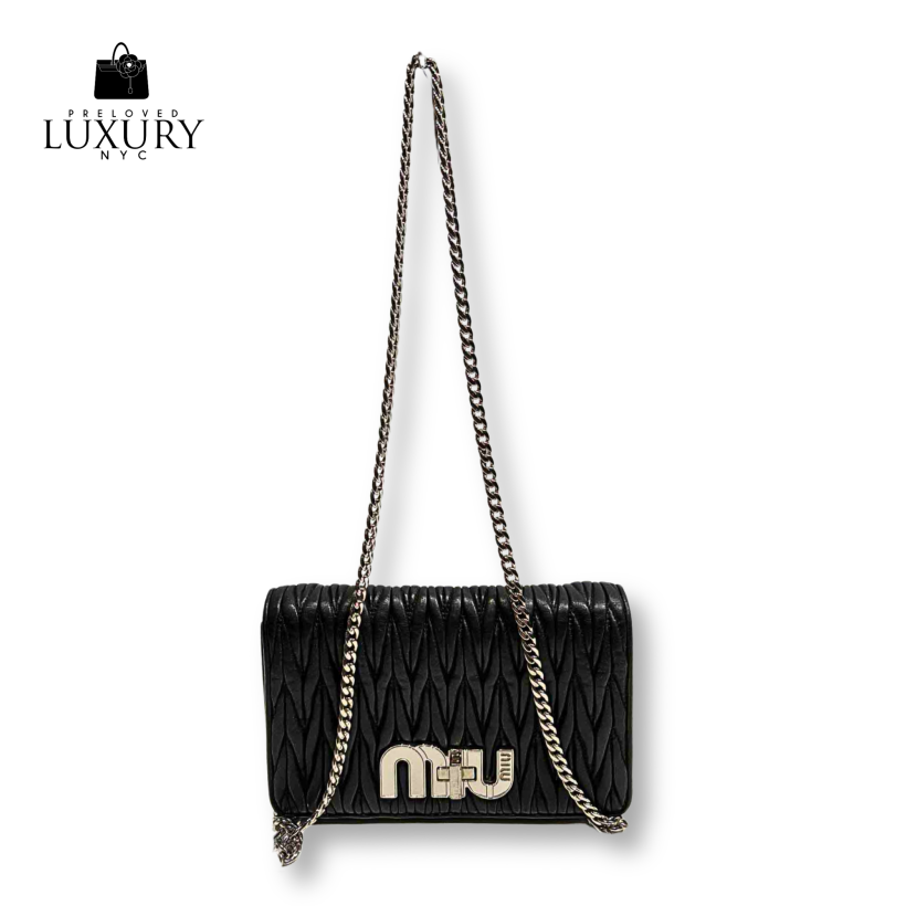 MIU MIU Matelasse Chain Shoulder Bag