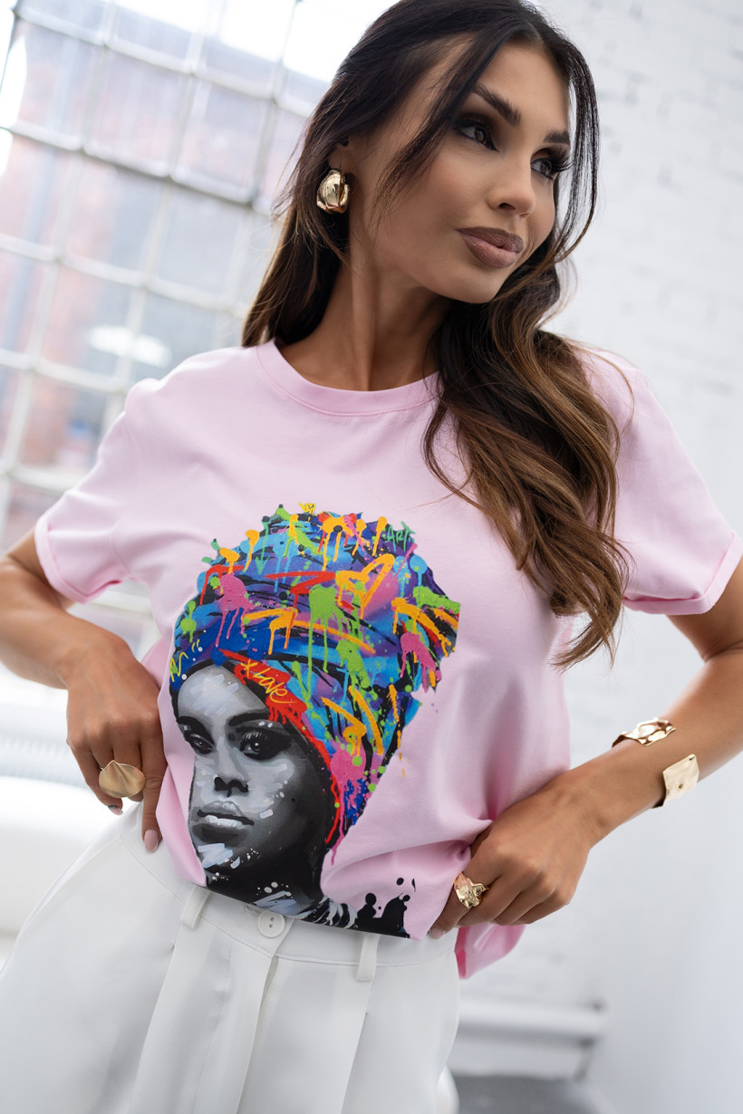 Damski T-Shirt Mogadishu (różowy) MCO