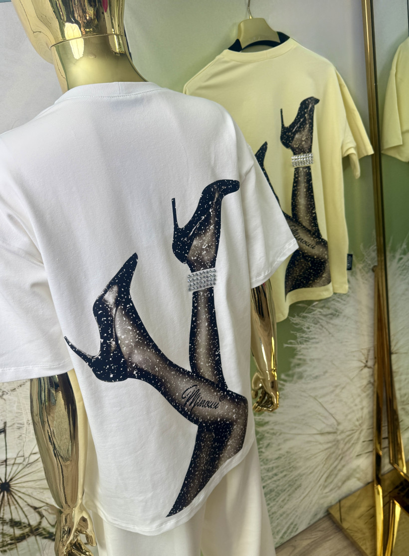 T-shirt premium ‚Szpilki’ (na plecach) Minouu 