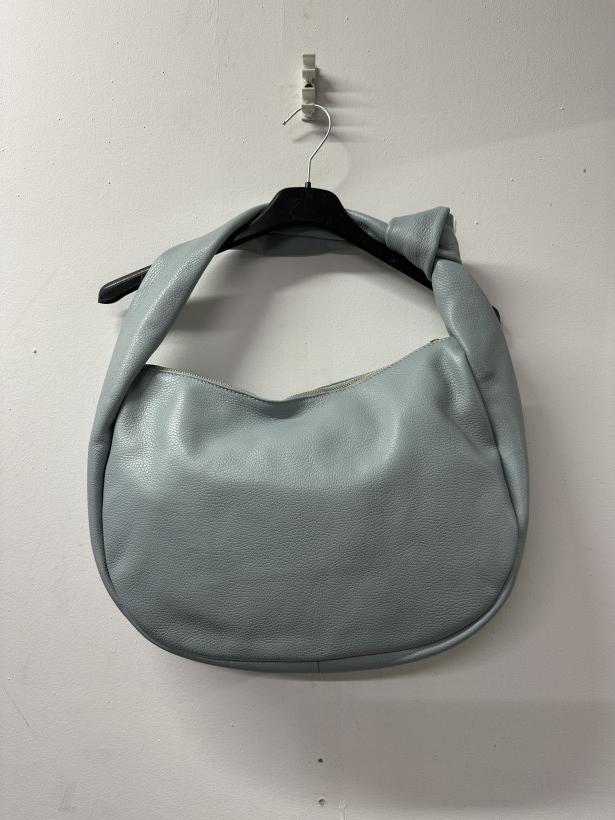 DUŻA-torebka duża skórzana niebieska