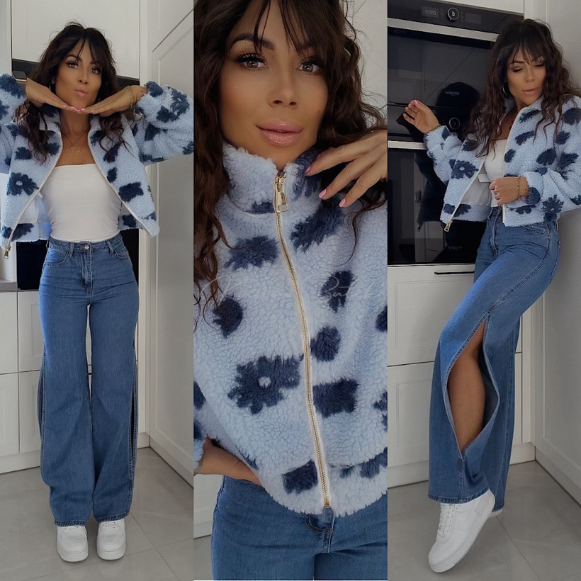 Kurtka Polar Lucas Short Błękitno&Granatowy