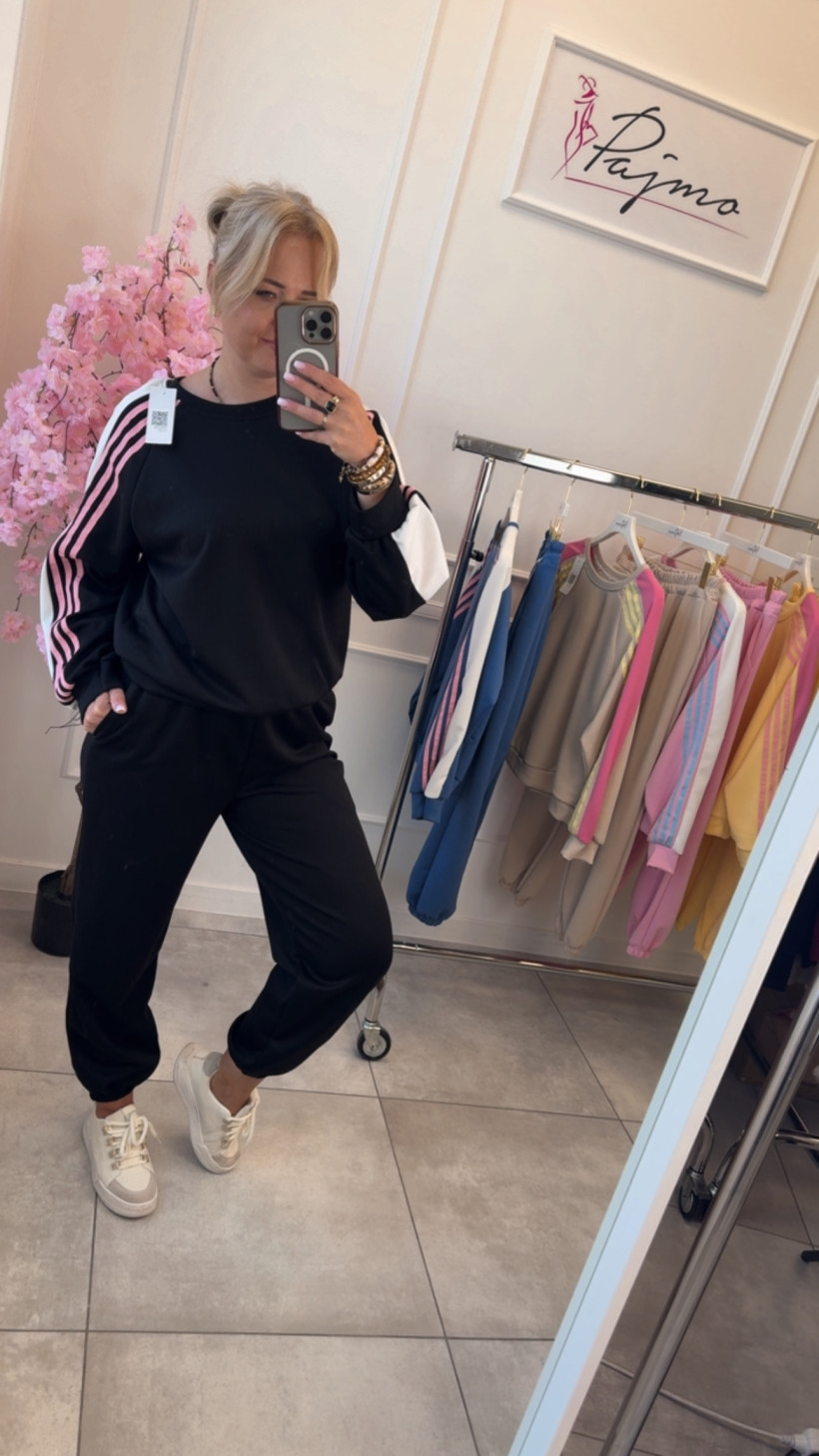 Komplet dresowy paski 14427