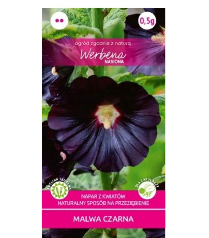 Malwa czarna kwiaty jadalne lecznicza nasiona 0,5 g