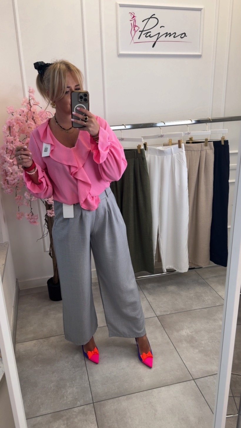 Spodnie szerokie  z kieszeniami  14431