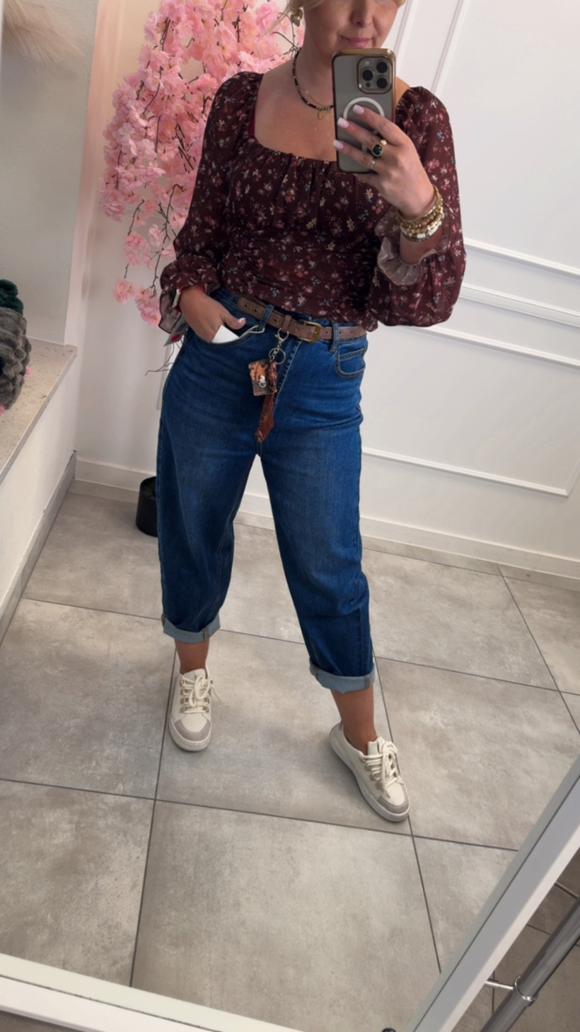 Spodnie balloon pasek 14429