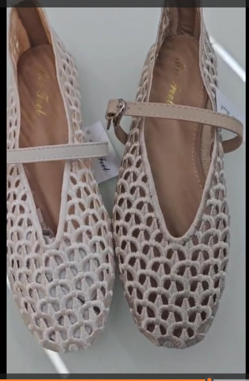 Baleriny Calios ażurowe 