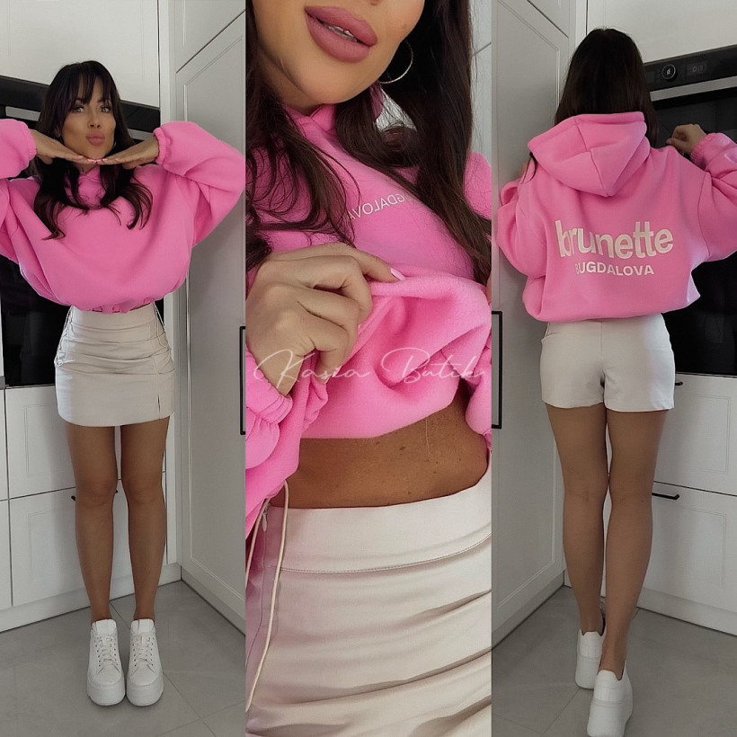 Bluza Bawełniana Brunette By Mia Barbie Róż