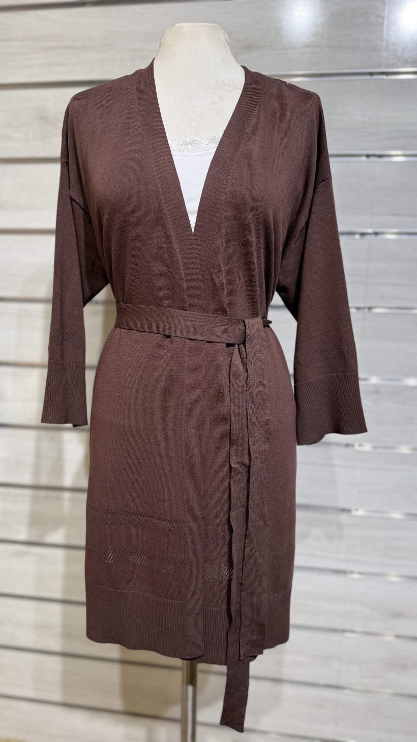 KIMONO EM MALHA C/ CINTO