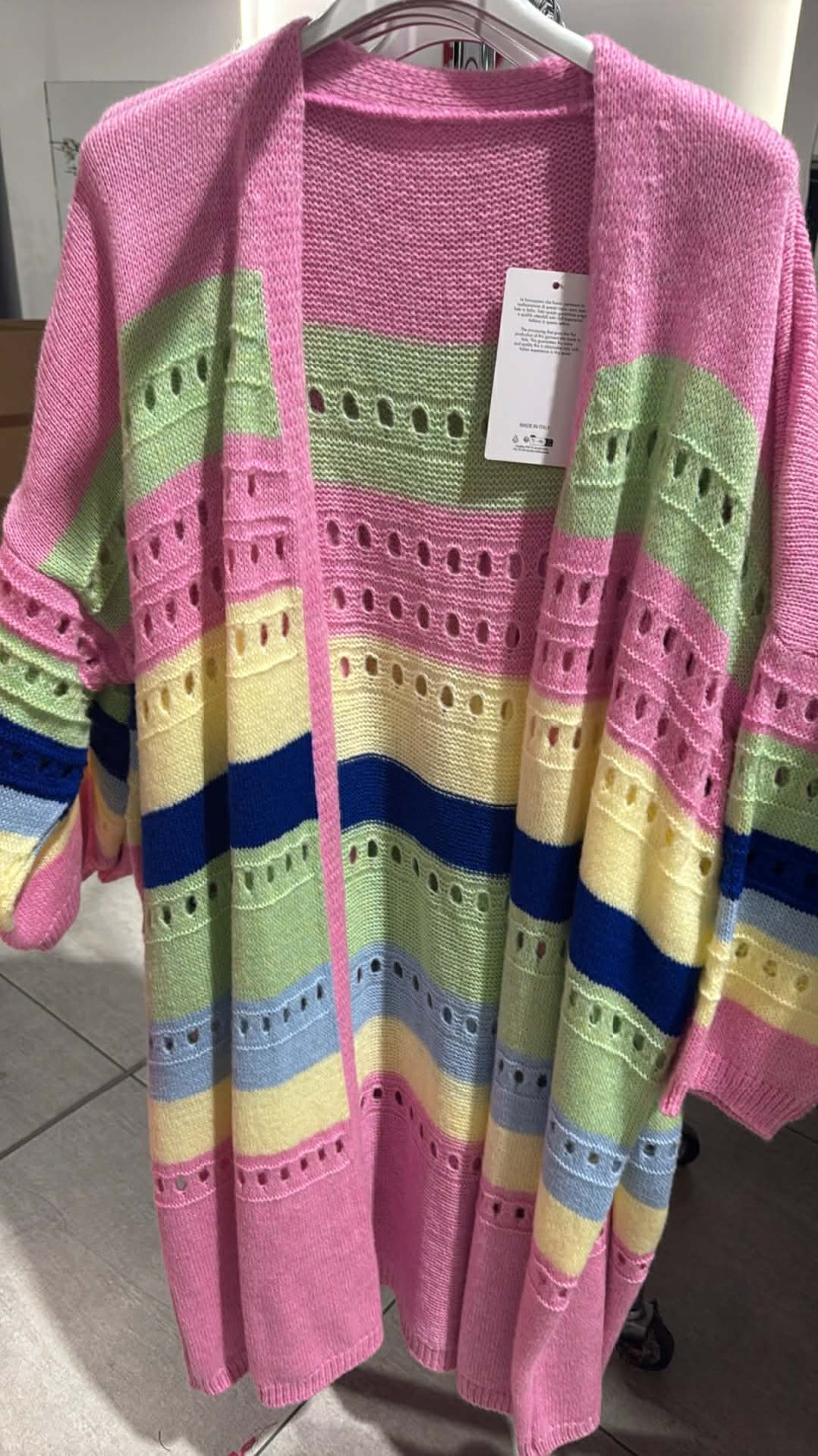 Italia nr 10 - Narzutka sweterkowa - 9692 - różowy