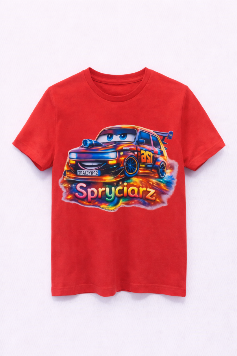 T-shirt maluch spryciarz czerwony