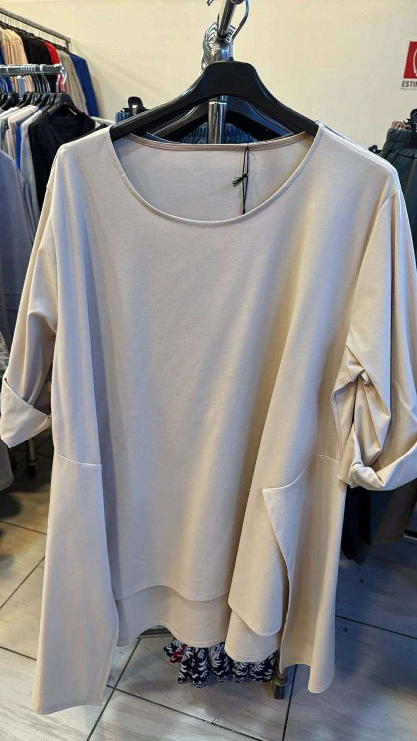 Italia nr.10 - Tunika jednokolorowa, zakładana - 1838 - beż