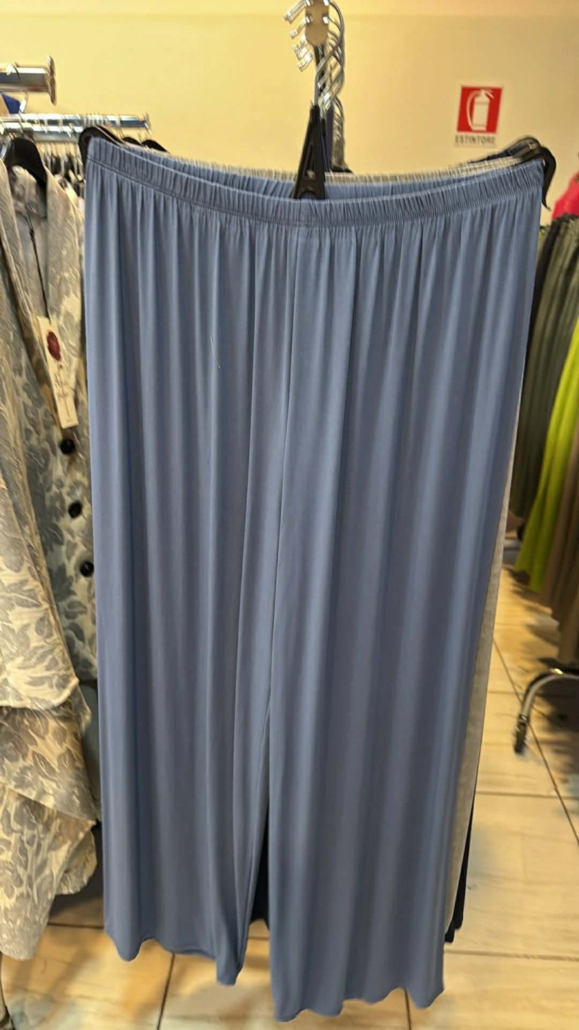 Italia nr.10 - Spodnie jednokolorowe, prosta nogawka - 3001 - jeans