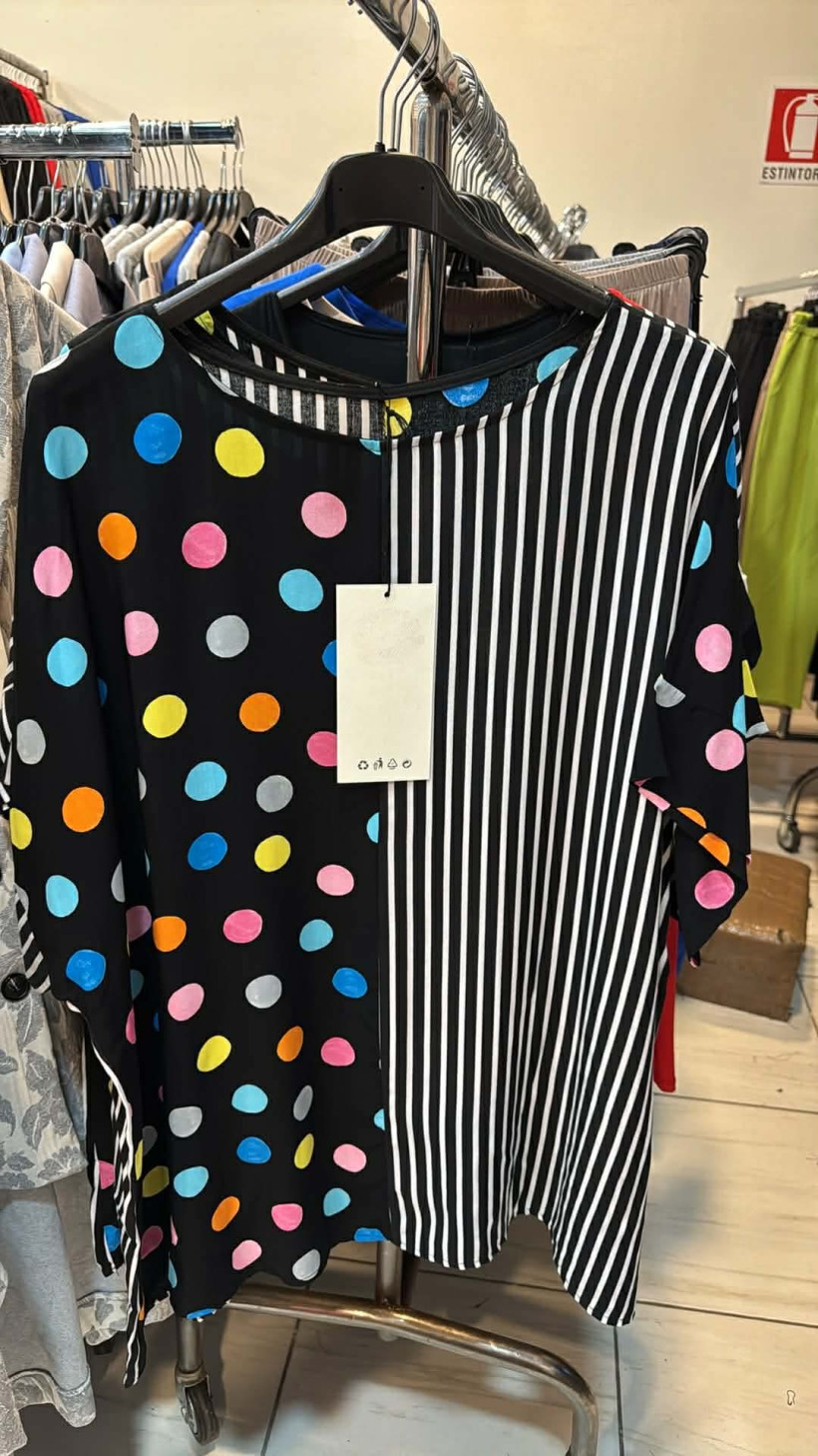 Italia nr.10 - Tunika wzorzysta w paski i grochy - 1827