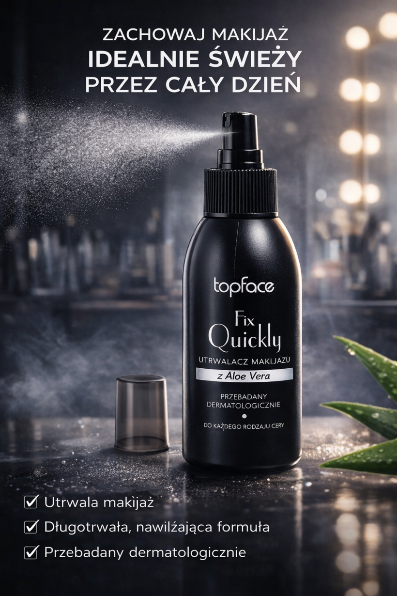 Spray utrwalający makijaż - Topface Fix Quickly