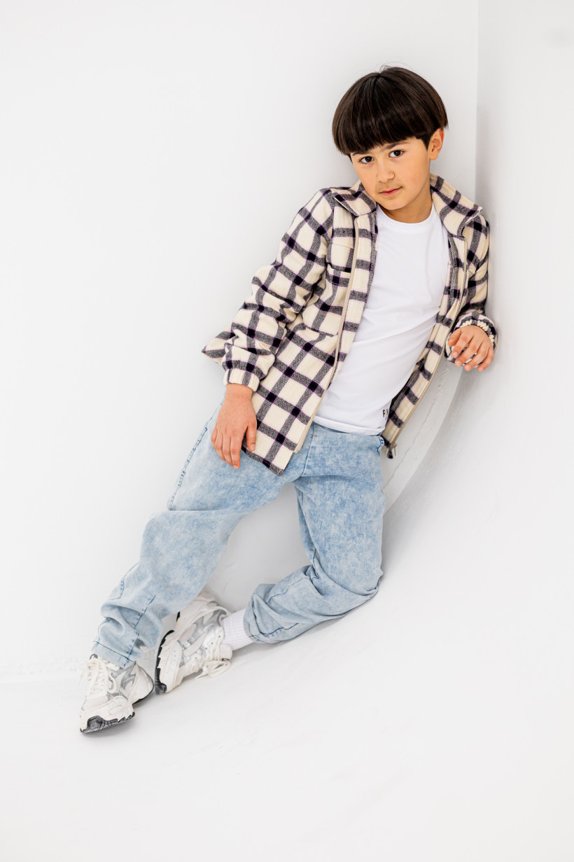 SPODNIE BOYFRIEND LIGHT BLUE JEANS NUNU 