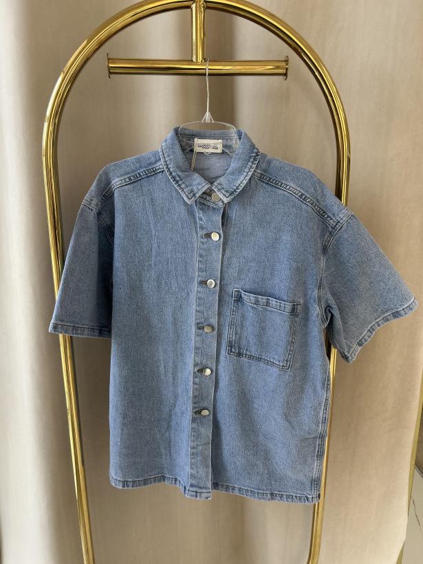 LAJOLY KOSZULA KRÓTKI RĘKAW JEANS