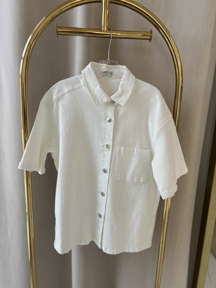 LAJOLY KOSZULA KRÓTKI RĘKAW ŚMIETANA