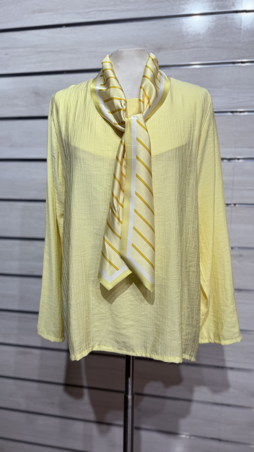 TUNICA COM LENÇO EMBUTIDO