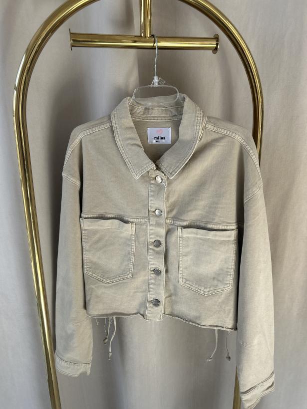 MILA KATANA KRÓTKA WIĄZANIE Z TYŁU CIEPŁY BEŻ