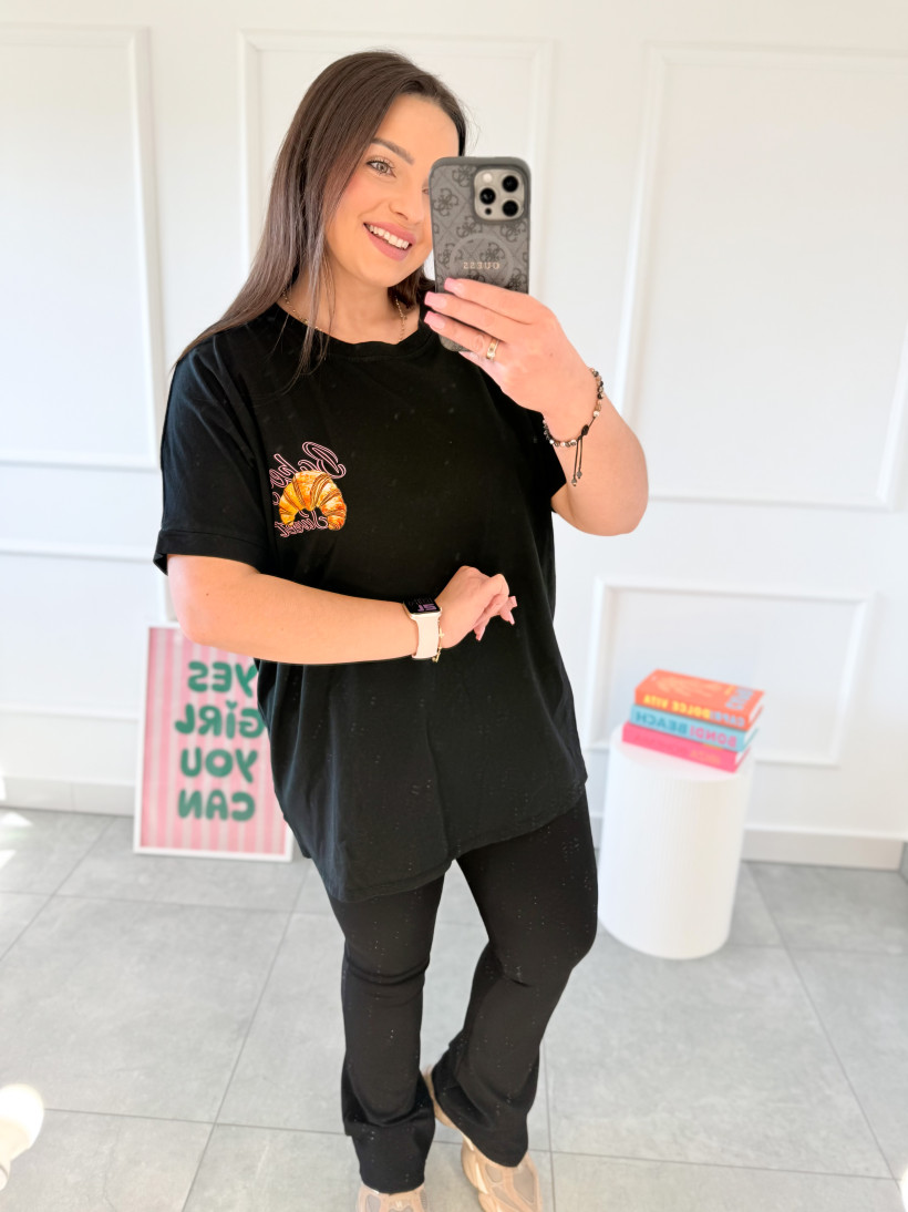 Koszulka Croissant czarna