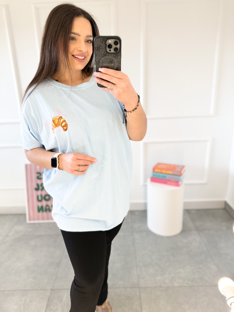 Koszulka Croissant błękit