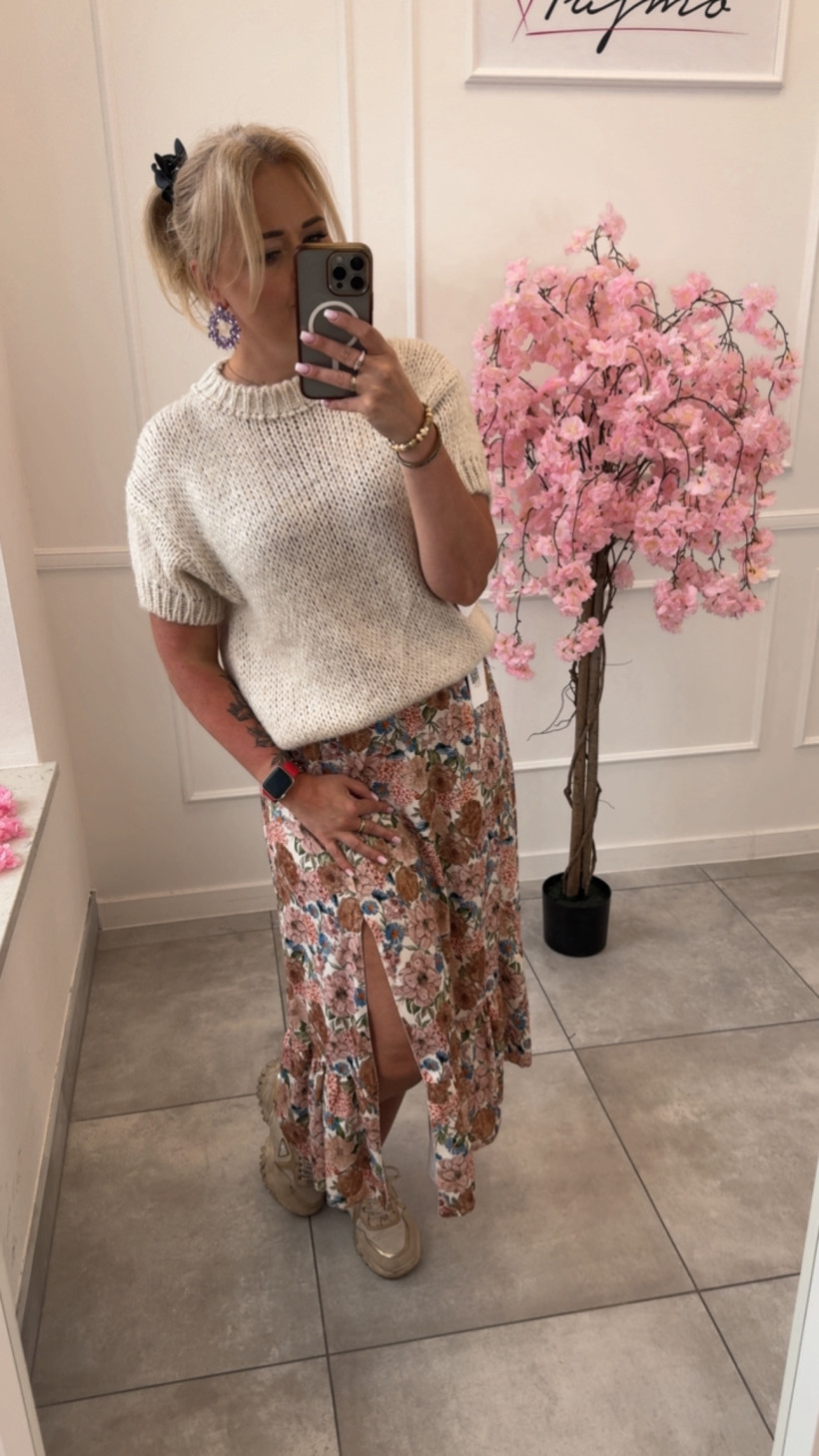 Spódnica rozcięcie falbanka 14451