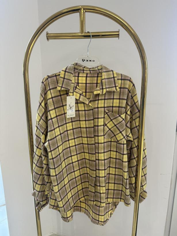 NC KOSZULA KRATA ŻÓŁTO CZEKOLADOWA