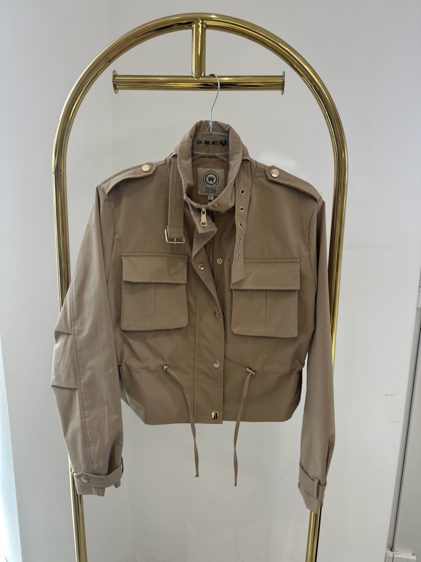 WAY KURTKA KARMEL ŚCIĄGACZE