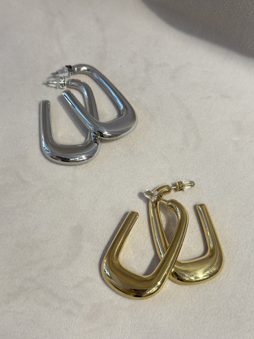 KOLCZYKI DUŻE KWADRATY KOLORY